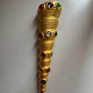 Vintage JJ Jonette Seashell Shaped Brooch